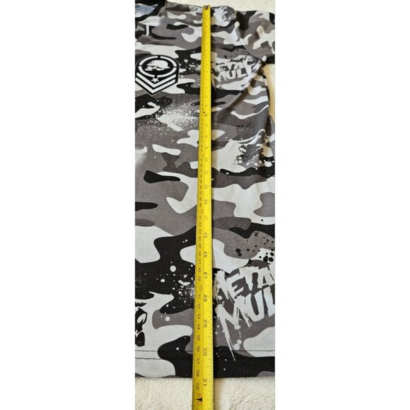 METAL MULISHA Black White Gray Camo Sleeve Graphic T-Shirt - Men's Size XL - Picture 7 of 8